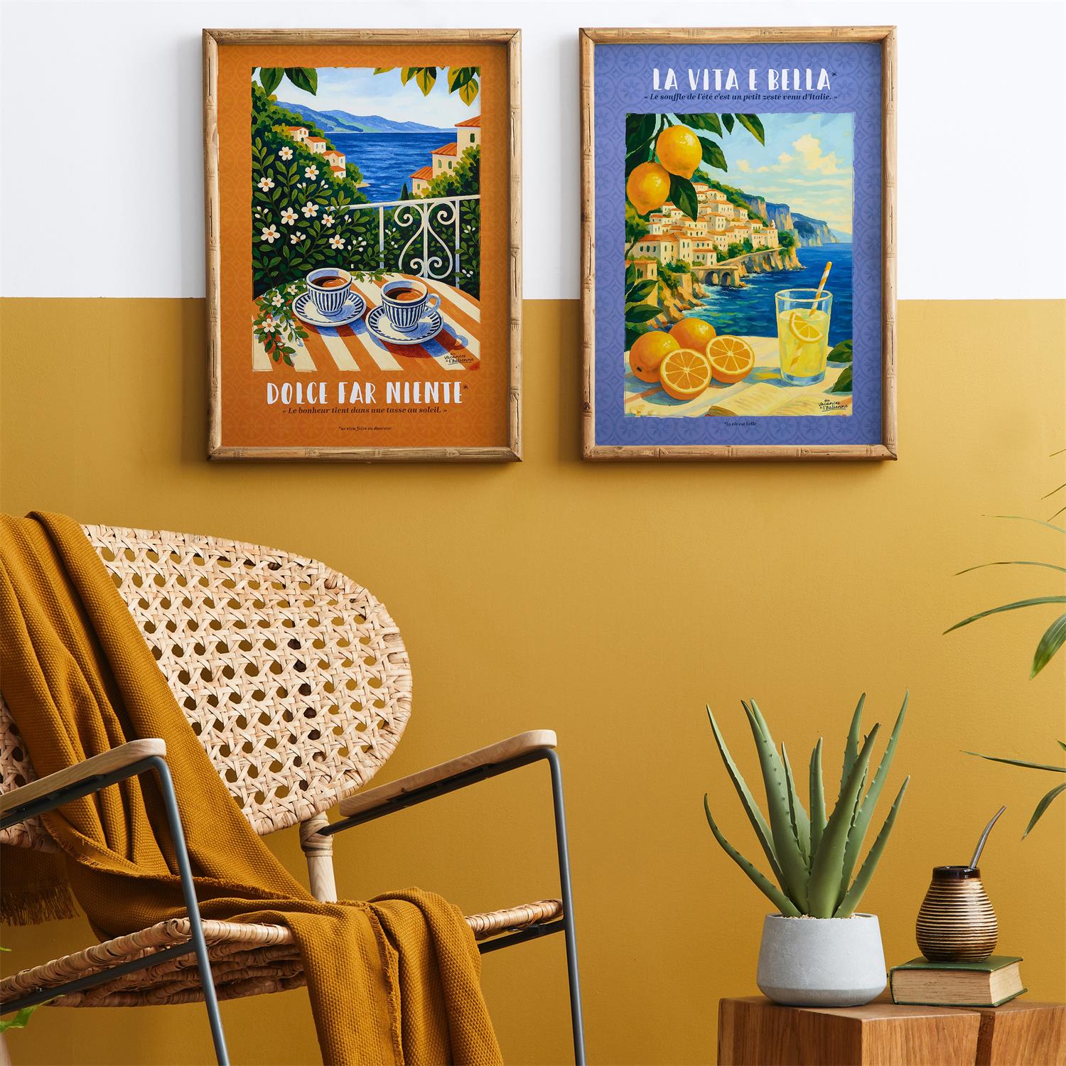 Lot de 2 affiches Dolce Vita 30x40cm – Image 4