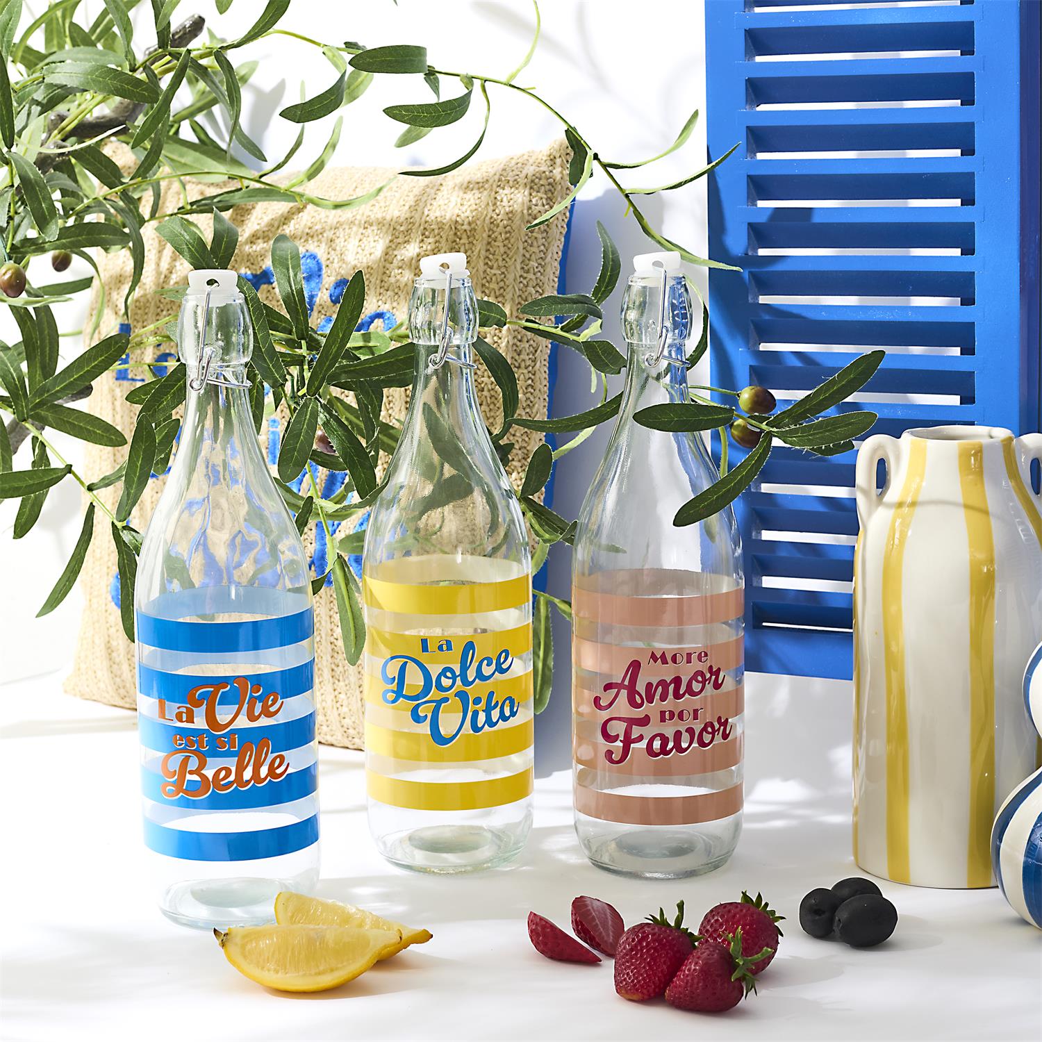 Bouteille en verre Dolce Vita 1L