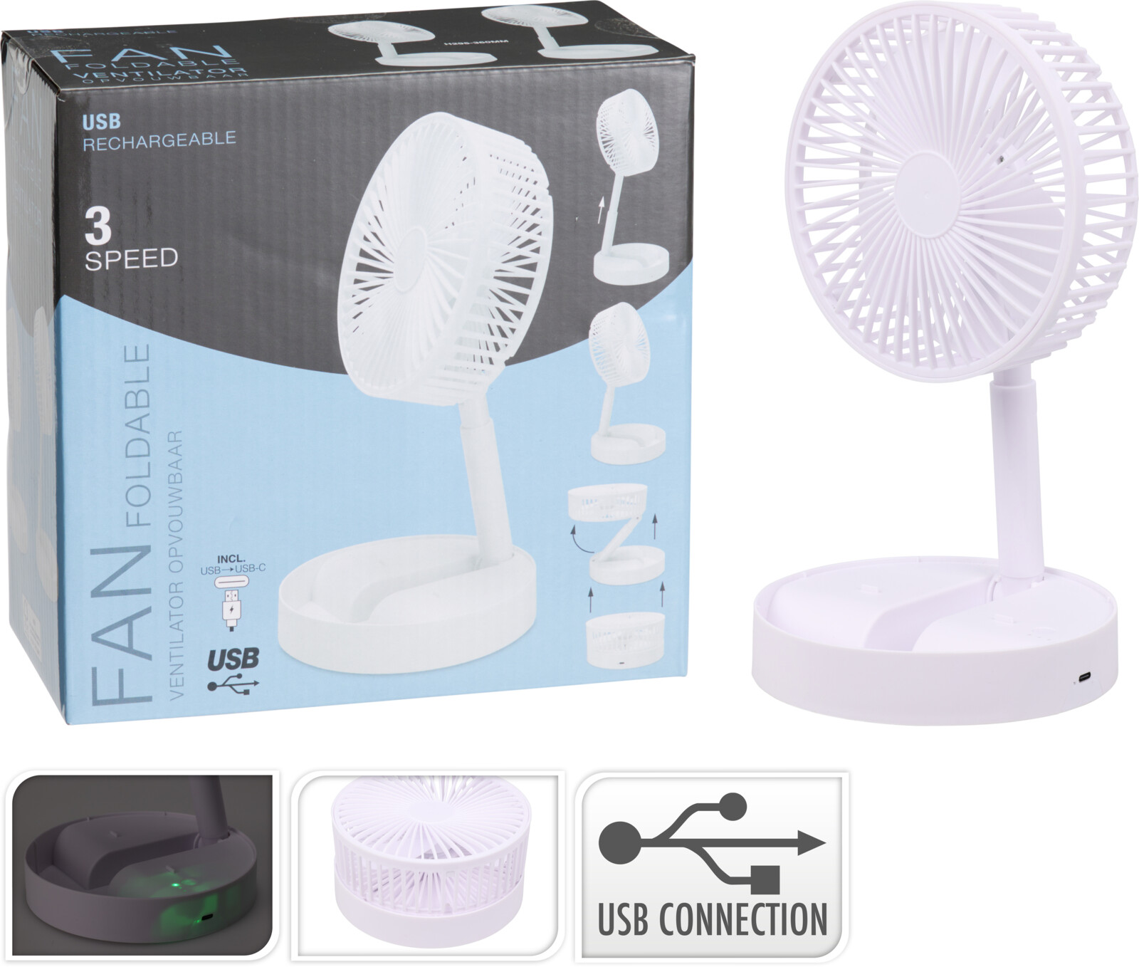 Ventilateur pliable D16cm – Image 3
