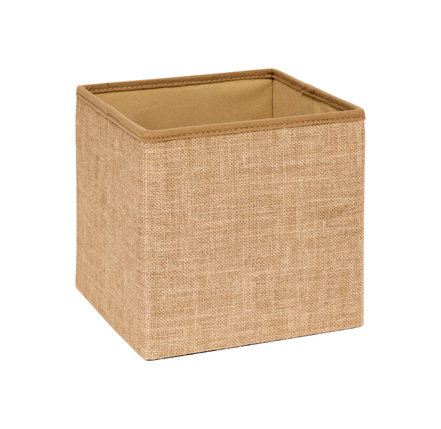 Pouf 31x31cm en toile de jute – Image 3