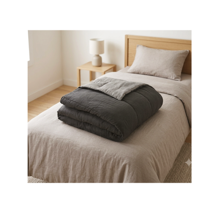 Couvre lit 200gr gris 140x200