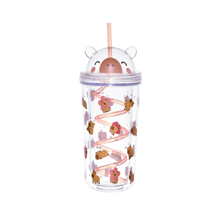 Gobelet de transport avec paille 40cl Capybara – Image 2