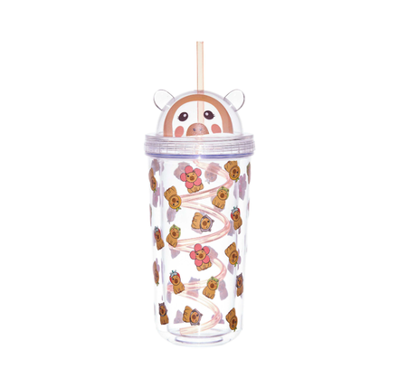 Gobelet de transport avec paille 40cl Capybara – Image 3