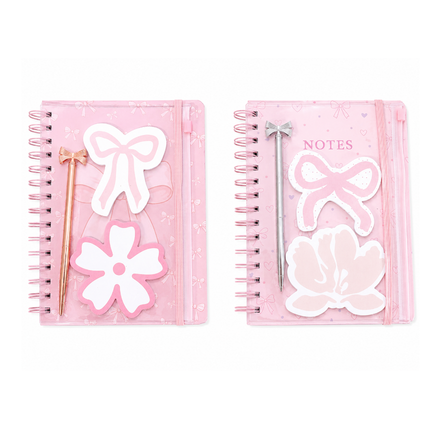 Set de cahier 80 pages + stylo + notes adhésives