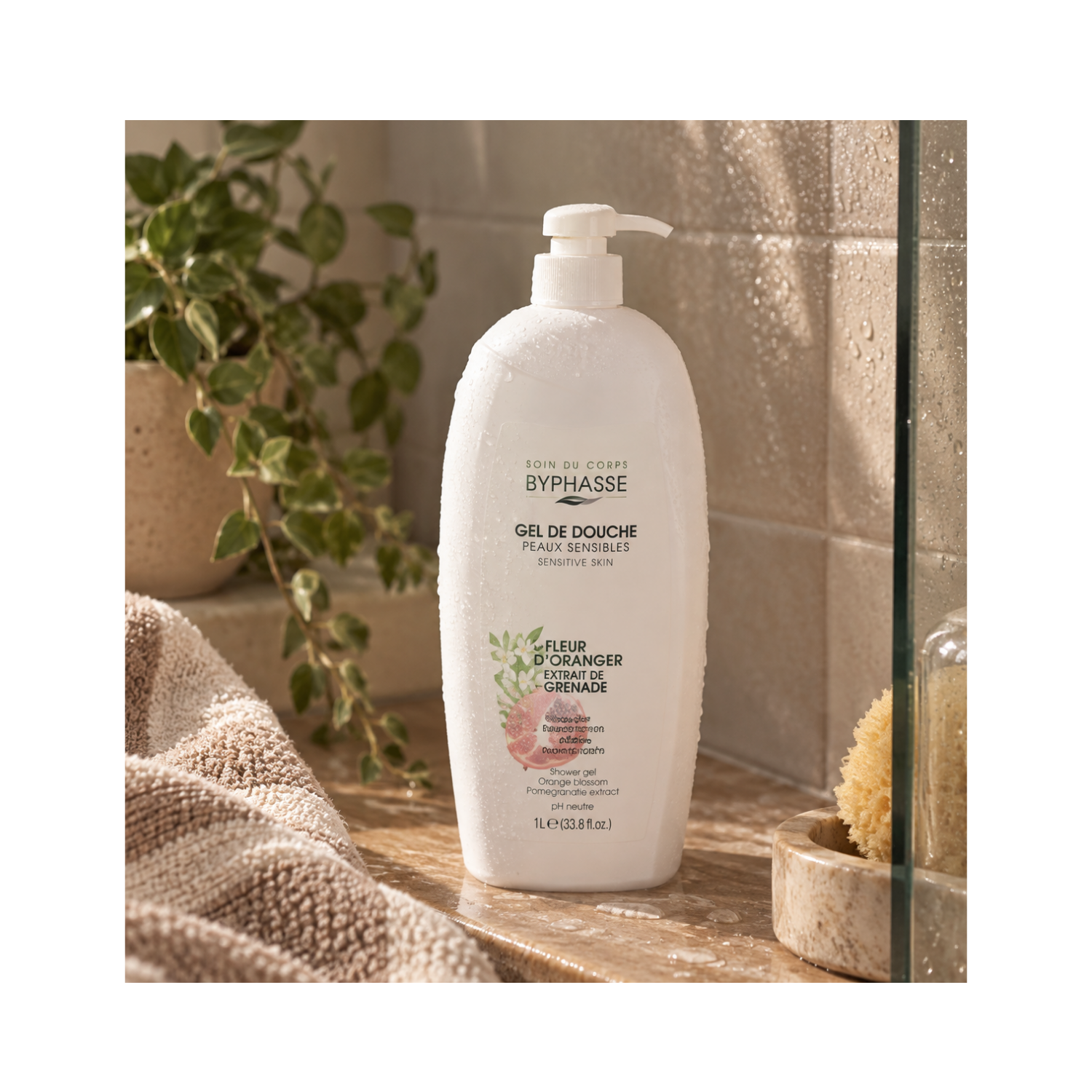 Gel douche verveine et pamplemousse 2l BYPHASSE