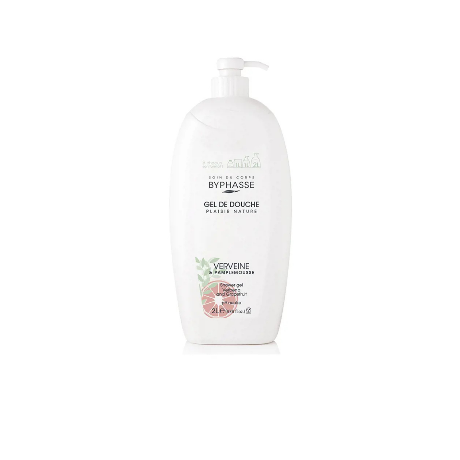 Gel douche verveine et pamplemousse 2l BYPHASSE – Image 2