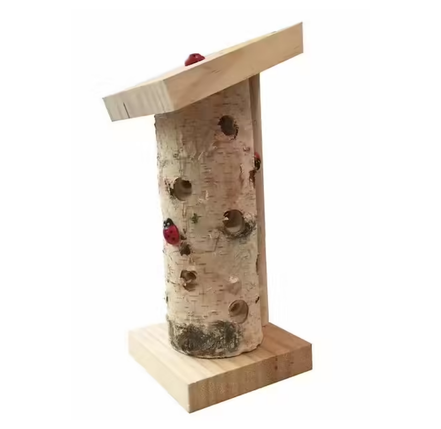 Mangeoire à oiseaux et coccinelles 24x10cm